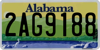 AL license plate 2AG9188