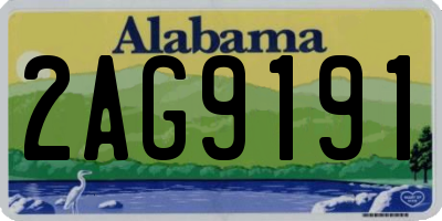 AL license plate 2AG9191