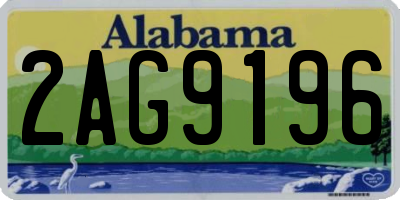 AL license plate 2AG9196