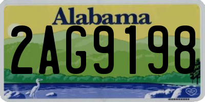 AL license plate 2AG9198