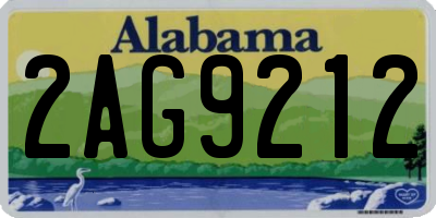AL license plate 2AG9212