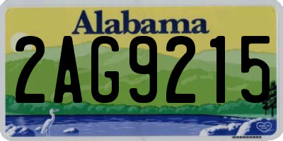 AL license plate 2AG9215