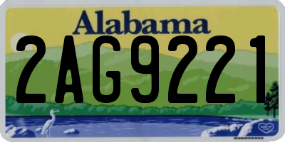 AL license plate 2AG9221