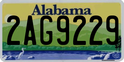 AL license plate 2AG9229