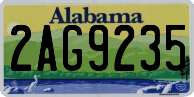 AL license plate 2AG9235