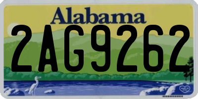 AL license plate 2AG9262