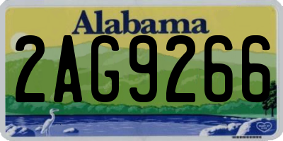 AL license plate 2AG9266