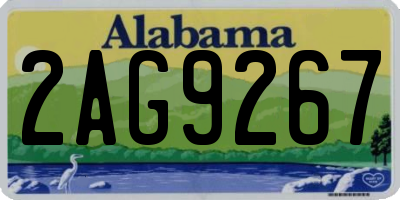 AL license plate 2AG9267