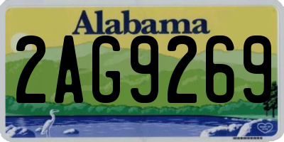 AL license plate 2AG9269