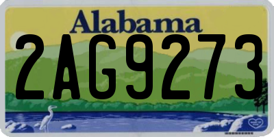 AL license plate 2AG9273
