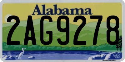 AL license plate 2AG9278