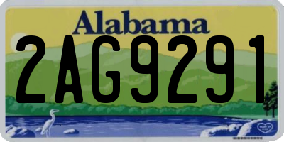 AL license plate 2AG9291