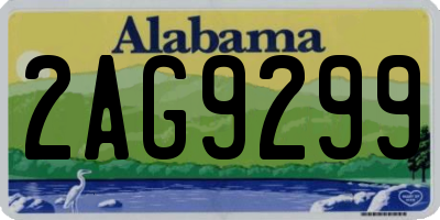 AL license plate 2AG9299