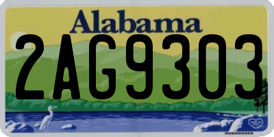AL license plate 2AG9303