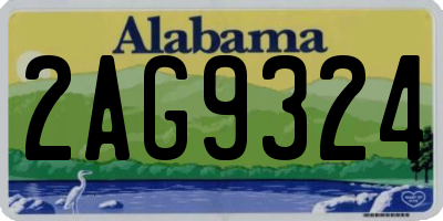 AL license plate 2AG9324