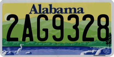 AL license plate 2AG9328