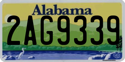 AL license plate 2AG9339