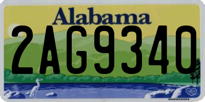 AL license plate 2AG9340