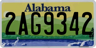 AL license plate 2AG9342