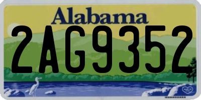 AL license plate 2AG9352