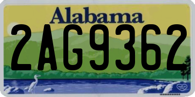 AL license plate 2AG9362