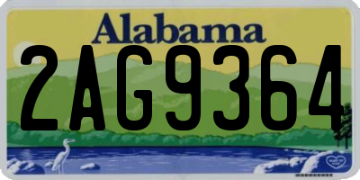 AL license plate 2AG9364