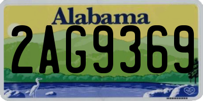 AL license plate 2AG9369