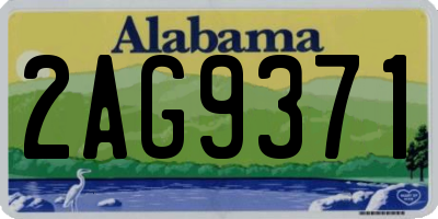 AL license plate 2AG9371