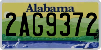 AL license plate 2AG9372
