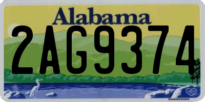 AL license plate 2AG9374