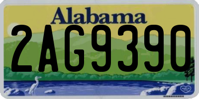 AL license plate 2AG9390
