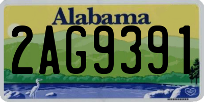 AL license plate 2AG9391