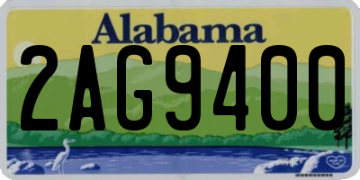 AL license plate 2AG9400