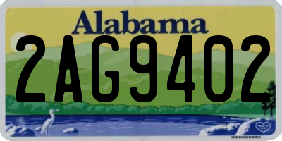 AL license plate 2AG9402