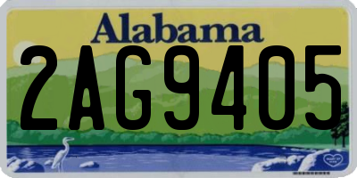AL license plate 2AG9405