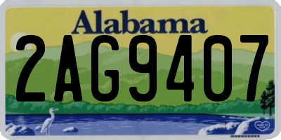AL license plate 2AG9407