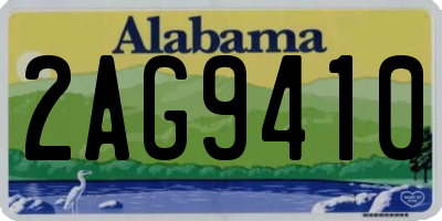 AL license plate 2AG9410