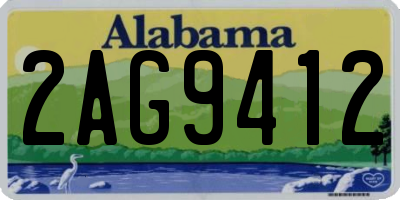 AL license plate 2AG9412