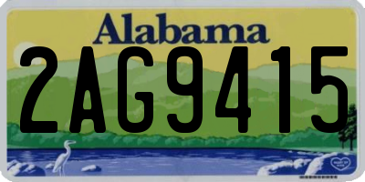 AL license plate 2AG9415