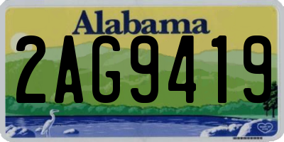 AL license plate 2AG9419