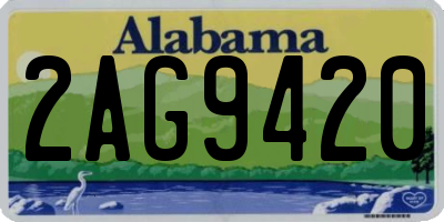 AL license plate 2AG9420