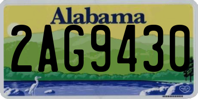 AL license plate 2AG9430