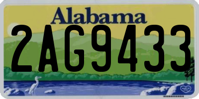 AL license plate 2AG9433