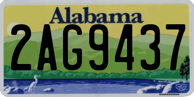 AL license plate 2AG9437
