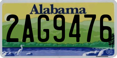 AL license plate 2AG9476