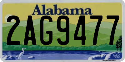AL license plate 2AG9477