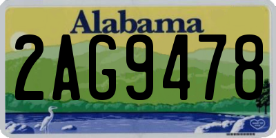AL license plate 2AG9478