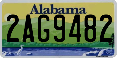 AL license plate 2AG9482