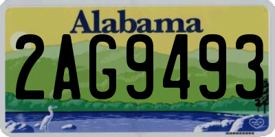AL license plate 2AG9493
