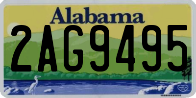 AL license plate 2AG9495